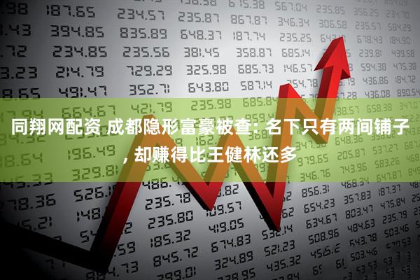 同翔网配资 成都隐形富豪被查: 名下只有两间铺子, 却赚得比王健林还多